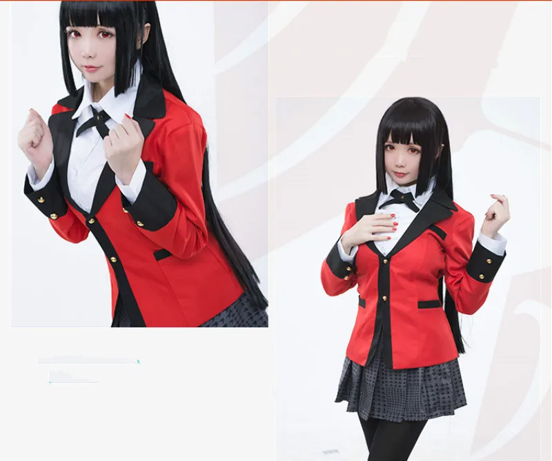 Аниме Kakegurui компульсивный игрок Runa Yomozuki Косплей Костюм Школьная форма для