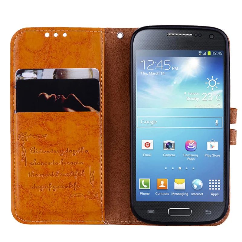Для S 4 Mini i9190 чехол для телефона samsung Galaxy S4 Mini чехол кожаный бумажник Мягкий ТПУ чехол для samsung Galaxy S4 Mini флип-чехол