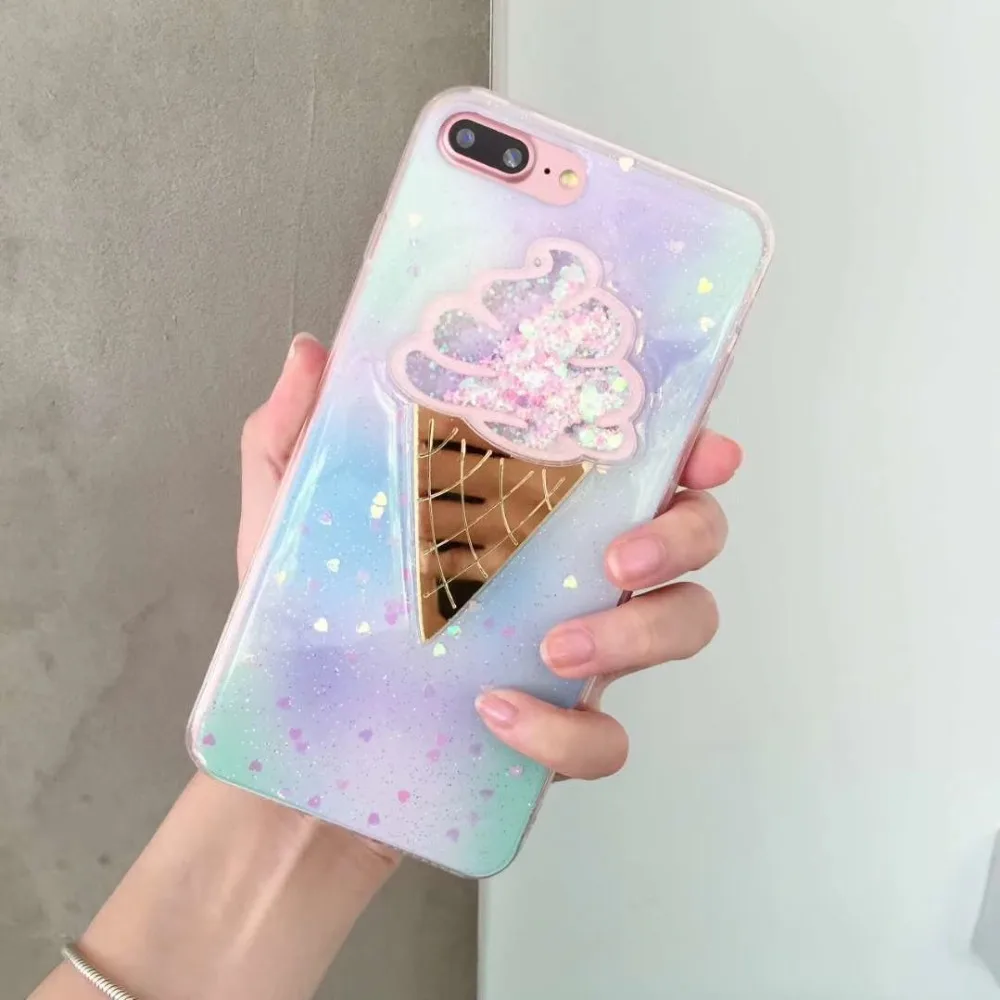 Роскошный блестящий яркий чехол с рисунком кекса для iPhone 7 Plus, мягкий чехол из ТПУ для iPhone 6 7 6 S 8plus X XR XS MAX, чехол для телефона