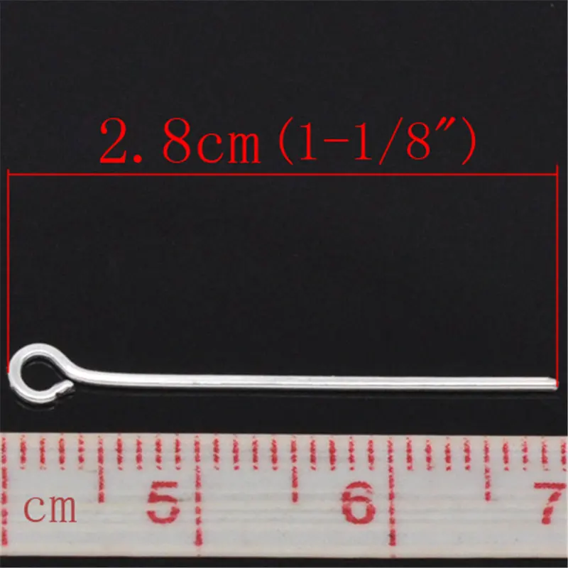 DoreenBeads 600 шт. шпильки серебряного цвета 28x0 7 мм (21 калибр) (B01724) иу