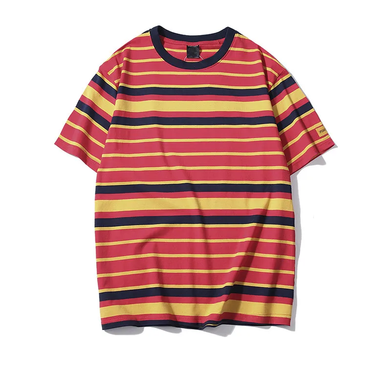 red stripe Футболка в полоску - Цвет: red stripe