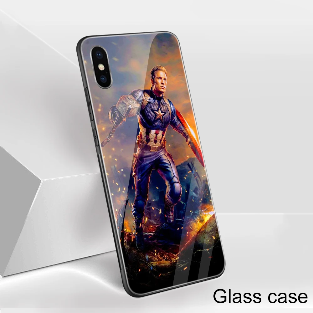 3 Ciciber Marvel Железный человек для iPhone 11 Pro Max X XR XS MAX 7 8 6 6S Plus стеклянные чехлы задняя крышка для samsung Galaxy S10e S10 S10 - Цвет: 3