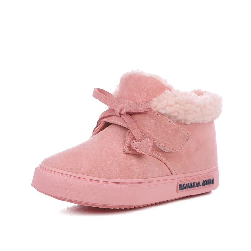 Inventory Clearance Low Price 2017 Winter Kids Shoes Children Boots Boy Girls Plus Velvet | Детская одежда и обувь