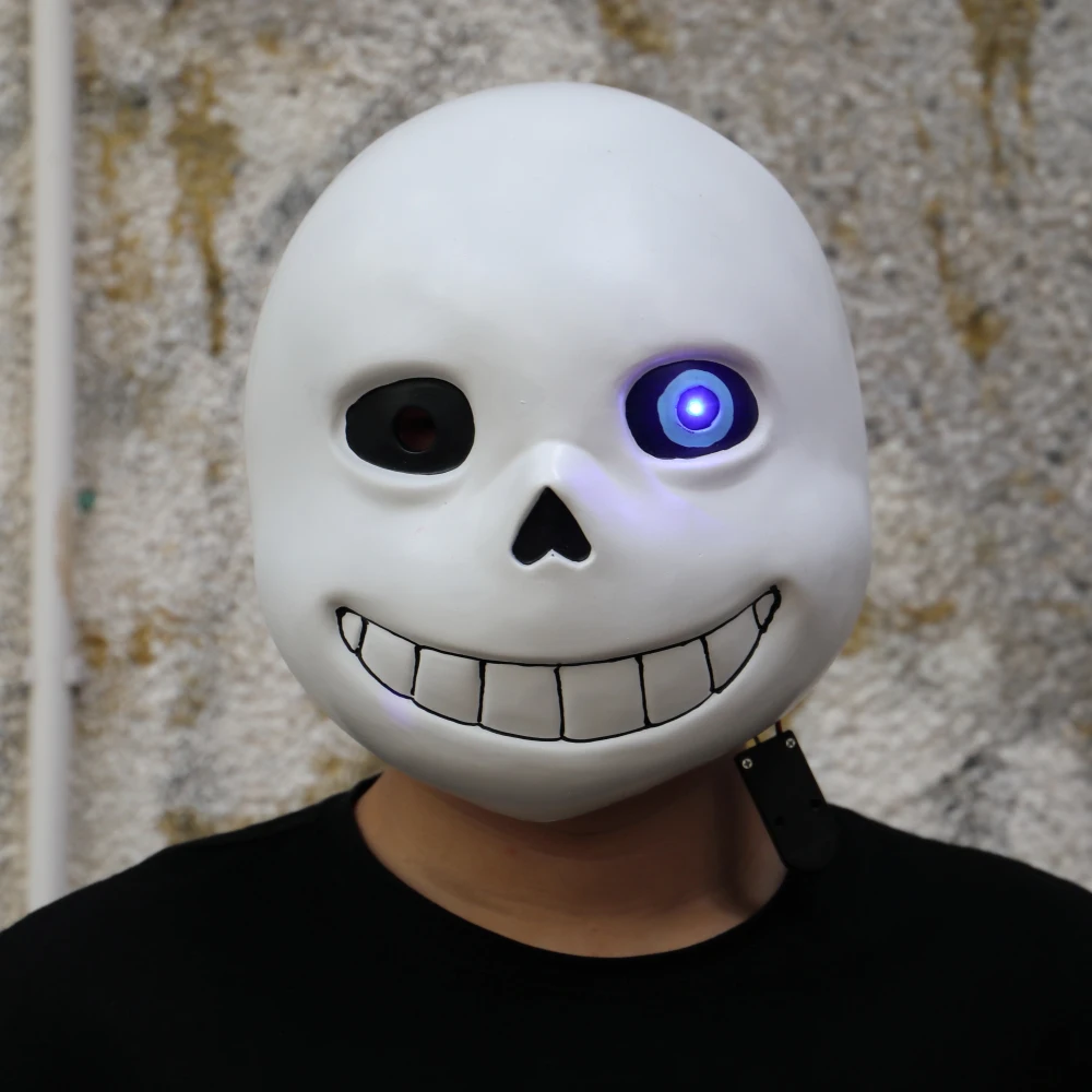 Игры Undertale маски маска Sans латекс светодиодный светильник для наращивания на всю