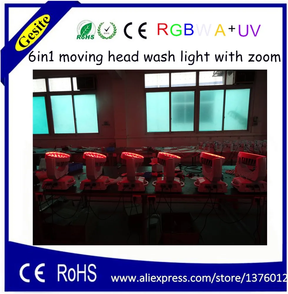 Прямые поставки от производителя светодиодные сценические огни 36 шт. 6 в 1 zoom RGBW +