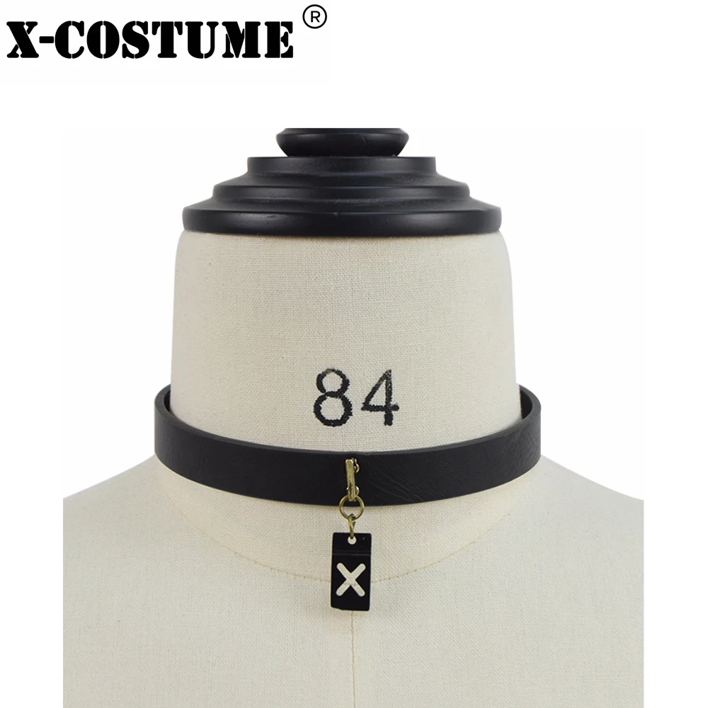 X COSTUME NieR: Automata 9 S чокер аниме косплей костюм аксессуары черный PU к костюму для