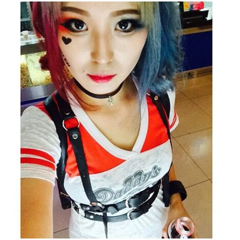 Новинка, футболка Venta caliente Burst section Comando Suicida Harley Quinn, Маскарадные костюмы, camiseta de Las Mujeres для женщин