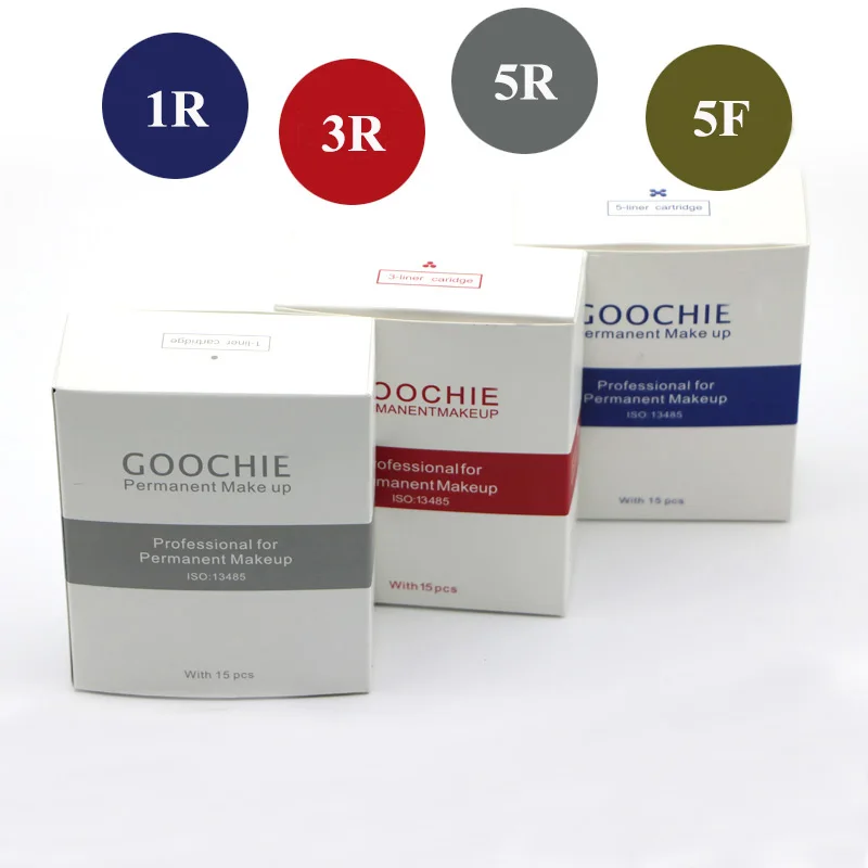 15 шт. 1RL/3RL/5RL/5F микро иглы для Goochie M8 картридж иглы goochie микроблейдинг для goochie Перманентный макияж машины
