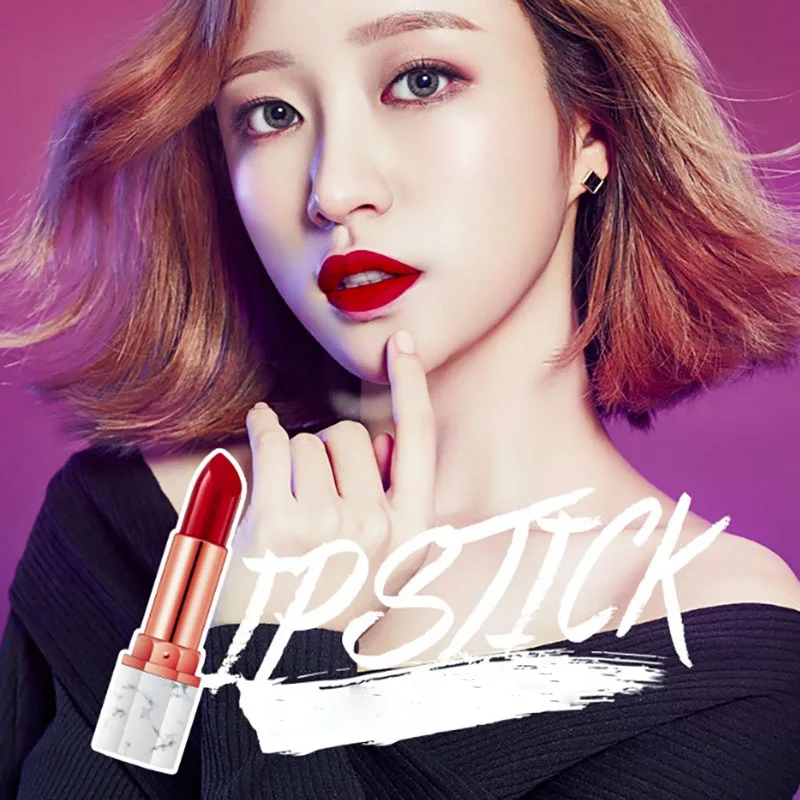 

Diamond Waterproof Lipstick Nude Matte Velvet Glossy Lip Gloss Lipstick Lip Balm Sexy Red Lip Tint 6 Colors Women Fashion Makeup