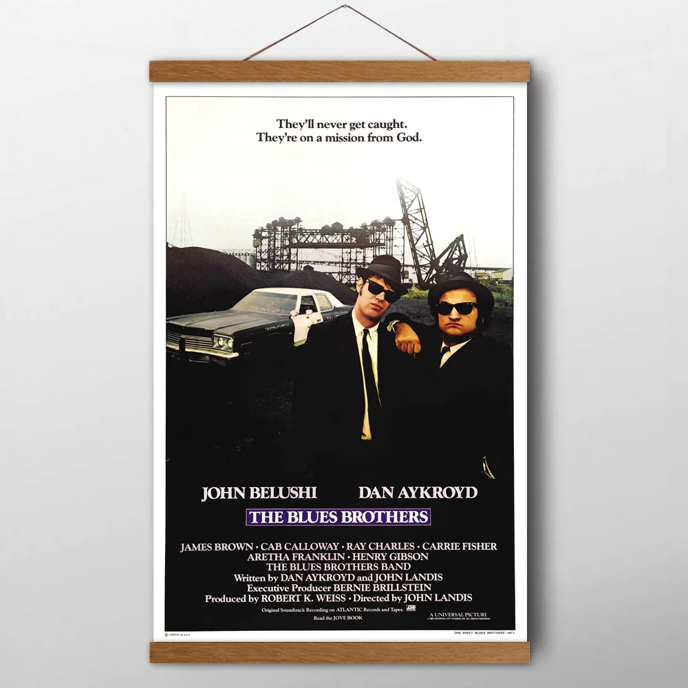 The Blues Brothers (1980) Классический Плакаты и художественная печать на холсте картина с