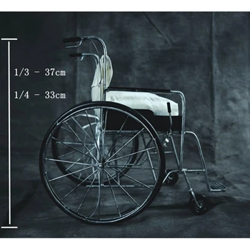 mini wheelchair prop Предпродажа BJD мини инвалидная коляска больница реквизит для 1/3 2" 60 см 1/4 BJD SD SD13 MSD DD DOD DK DZ Volks кукла - Цвет: mini wheelchair prop