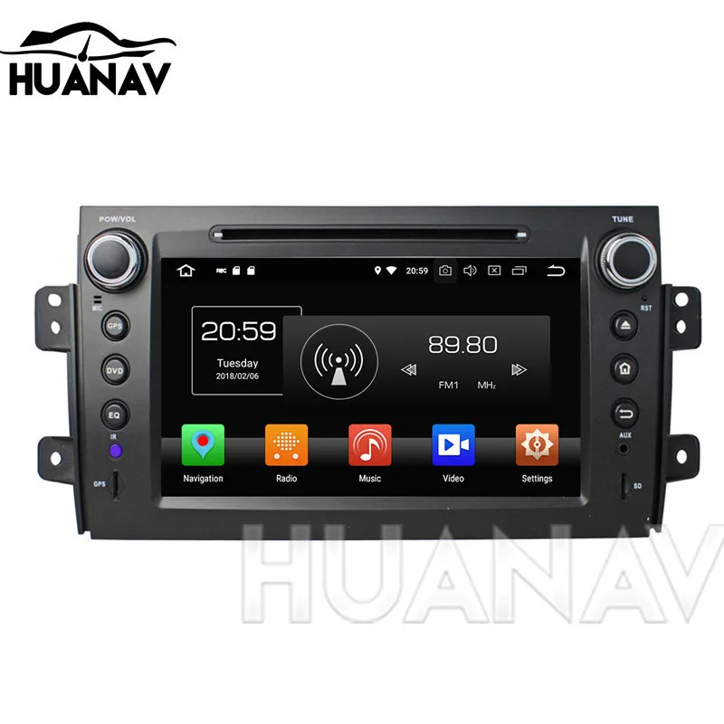 Автомобильный DVD проигрыватель на Android 8 0 CD с GPS навигацией для Suzuki SX4 2006 2012