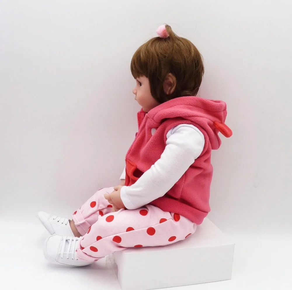 NPK 58 см силиконовые куклы Reborn Baby Boneca Reborn Realista модные куклы для принцессы Детский подарок на день рождения Bebes Reborn