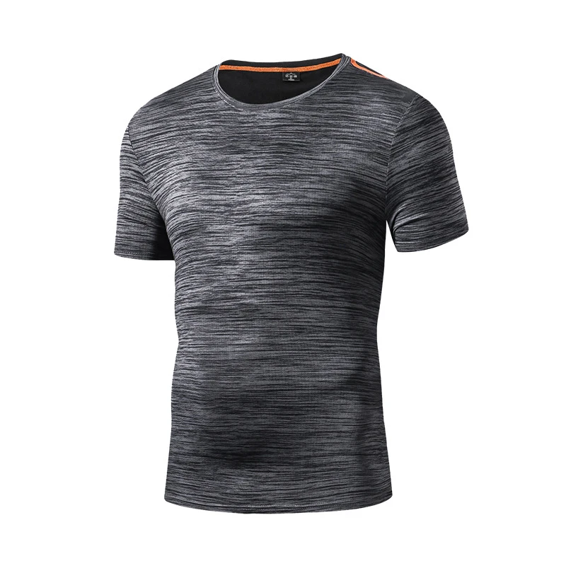 Дышащая футболка для бега мужская летняя одежда фитнеса Спортивная рубашка