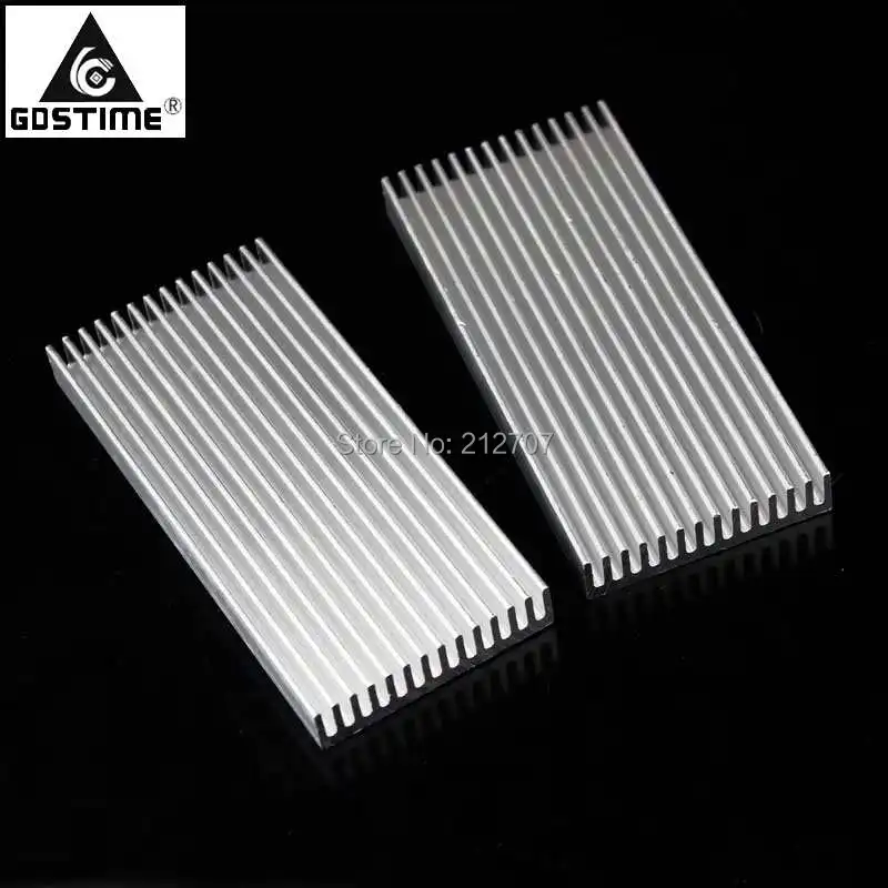 5 шт./лот Gdstime 100x45x10 мм алюминиевые ребра DIY теплоотвод LED радиатор охлаждения|cooling