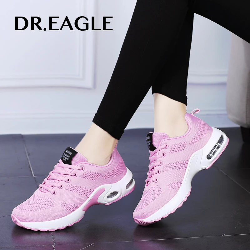 DR.EAGLE женская спортивная обувь с воздушной подушкой для бега женские красные