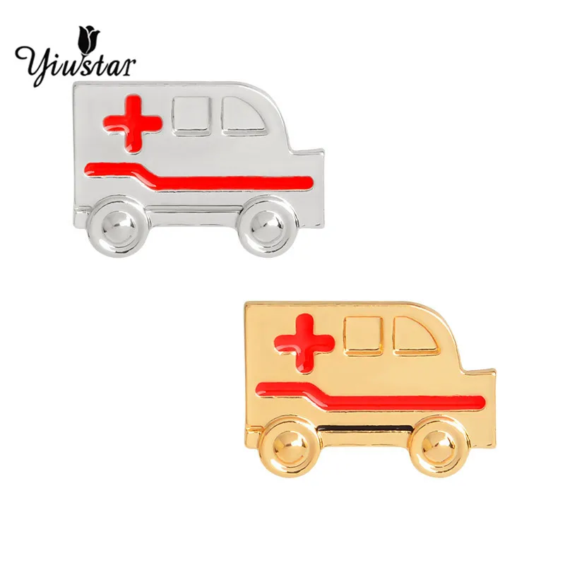 Yiustar модная скорая металлическая брошь медицинская эмалированная булавка DIY