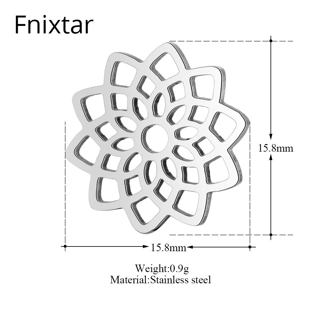 

Fnixtar 50 шт./лот бесконечные знаки из нержавеющей стали, мини металлические подвески, подвески «сделай сам», ювелирные изделия ручной работы, 15...