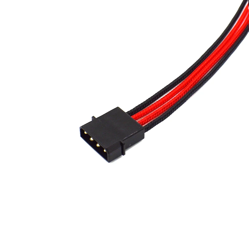 ULT best SATA 4Pin IDE Molex Мужской Женский M/F расширение Питание кабель 18AWG красные черные