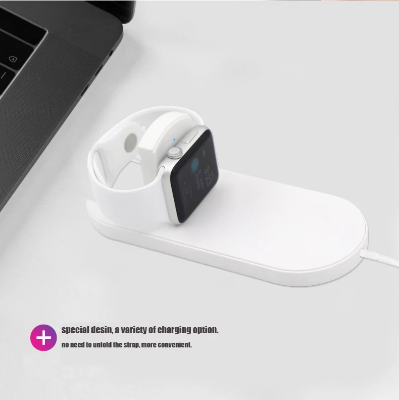 Hyleton Беспроводное зарядное устройство Pad 7 5 Вт Qi быстрое для iphone8/ iphone x 2 в 1