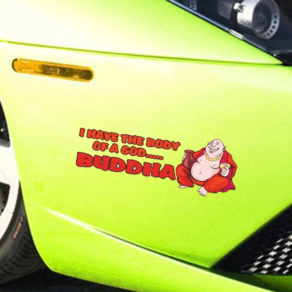 Будда наклейки для тела смешной грубый винил тетрадь автомобильные аксессуары