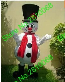 Моющиеся высокое качество Ева Материал Снеговик-талисман костюм для прогулок в