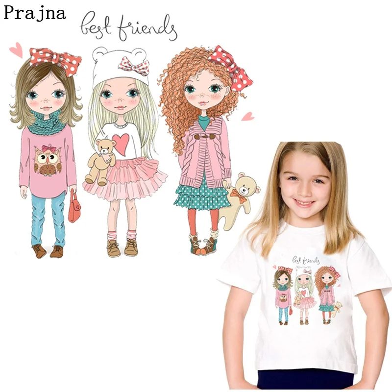 Prajna модные нашивки с надписью Best Friends переводные наклейки помощью утюга