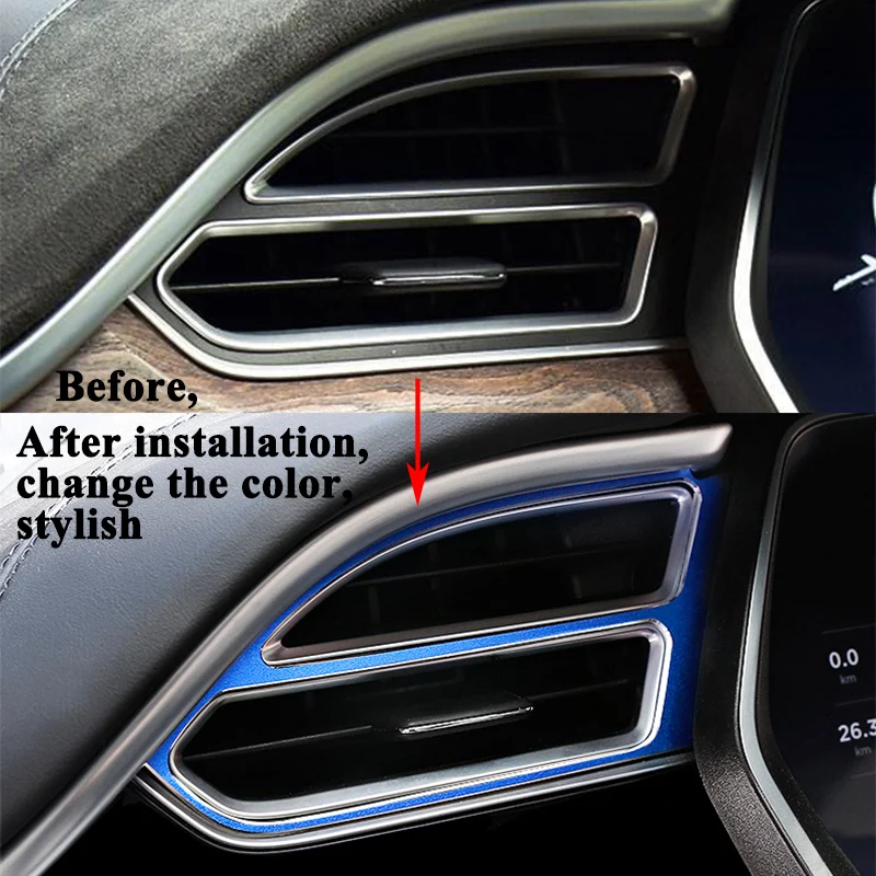 4 шт./компл. накладка на переднее вентиляционное отверстие для автомобиля