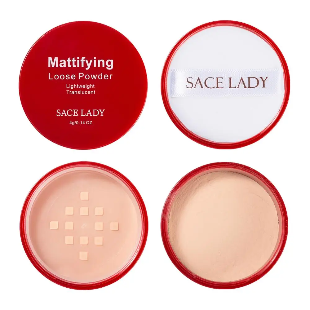 SACE LADY матовая пудра для лица полупрозрачная профессиональный стойкий макияж