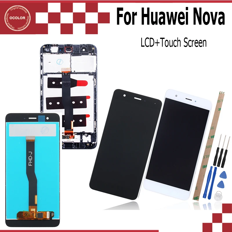 ЖК-дисплей и сенсорный экран ocolor для Huawei Nova Аксессуары мобильных телефонов L11 L02 L12