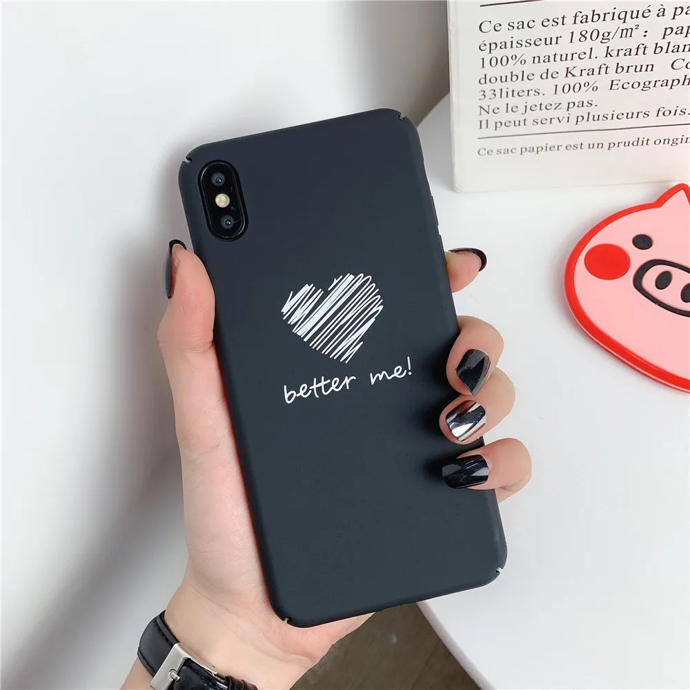 KISSCASE простой чехол для Samsung Galaxy A70 A50 A30 A60 A40 A90 A80 Love Heart подходит A3 A9 A7 A8 2018 2017 |