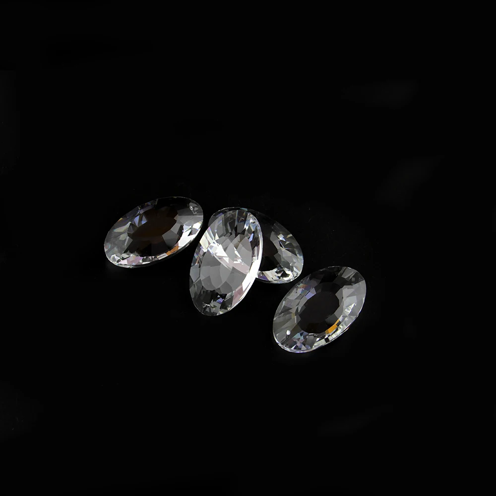 30pcs/Lot Free Shipping 38mm Crystal Faceted Earring Shape Pendant Chandelier For DIY Materials | Лампы и освещение
