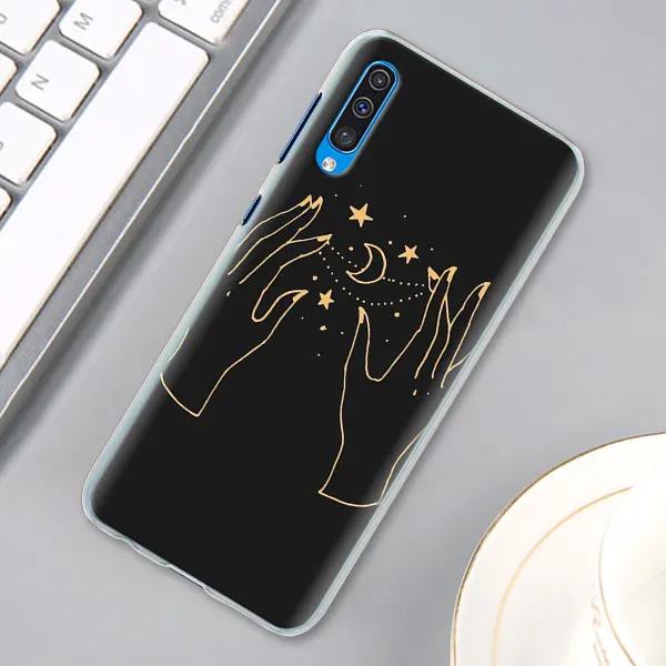 Space Love солнце и луна звезда рисунок чехол КРЫШКА ДЛЯ samsung Galaxy A30 A40 A50 A70 A6 A8 плюс A7 A9 M30 чехол для телефона Coque - Цвет: 13