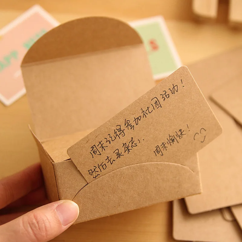 100 листов/упаковка ностальгия ретро сделай сам крафт-бумага пустая карта