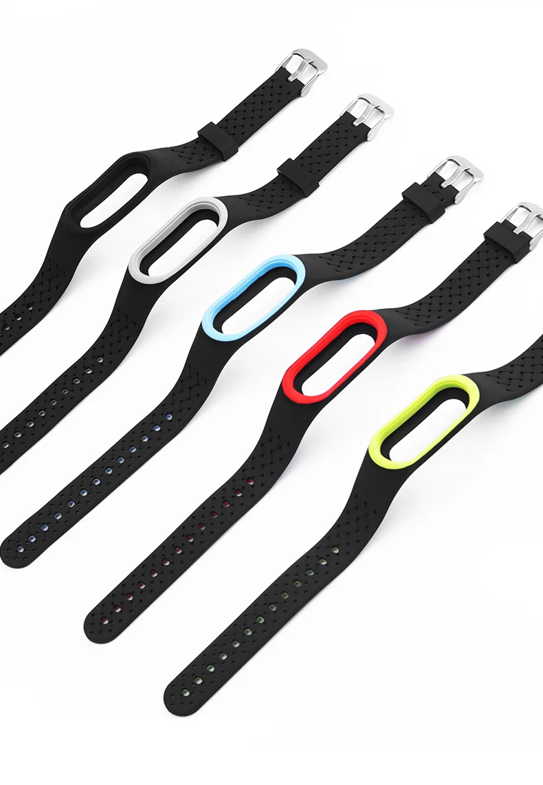 Силиконовый ремешок для Mi Band 3 4 NFC ремешок для Xiaomi mi band 3 Сменный ремешок Браслет Mi band 4 3 Аксессуары