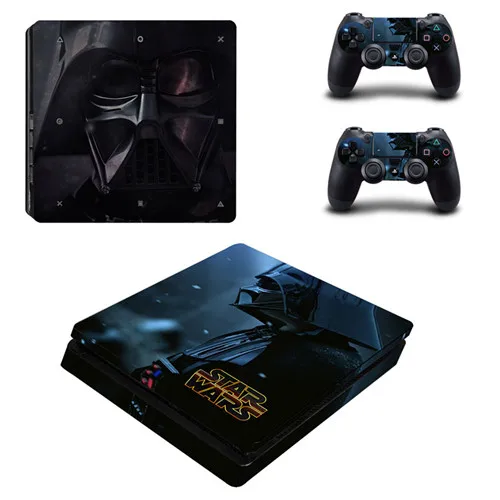 YSP4S-0574 Звездные войны PS4 тонкий стикер кожи для sony playstation 4 консоли и 2 контроллеров PS4 тонкий стикер кожи виниловая наклейка - Цвет: YSP4S-0574
