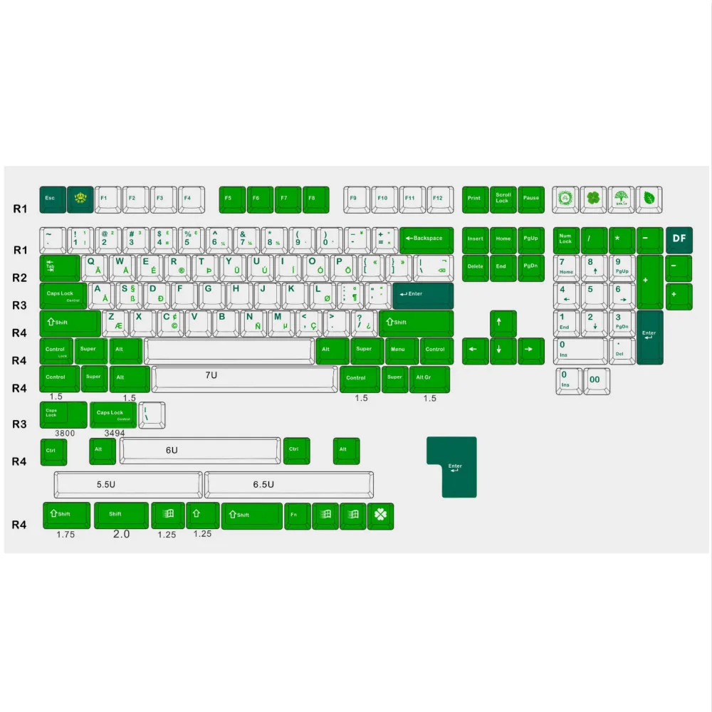 Королевская ПЕЧАТНАЯ МАШИНКА keycap красящая лента для возгонки limation pbt радужные