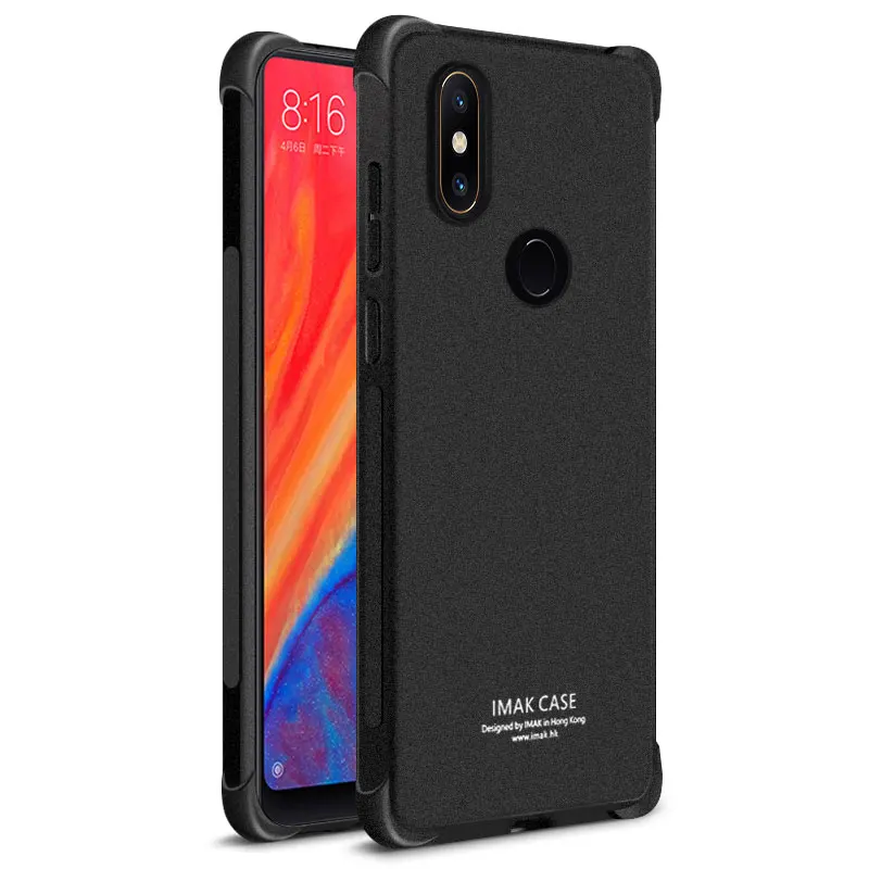 Matte Black Для Xiaomi mi Mix 2 прозрачный чехол IMAK TPU силиконовая задняя крышка для Funda Xiaomi mi x 2 S чехлы Coque Xiaomi mi x2 mi x2 S - Цвет: Matte Black