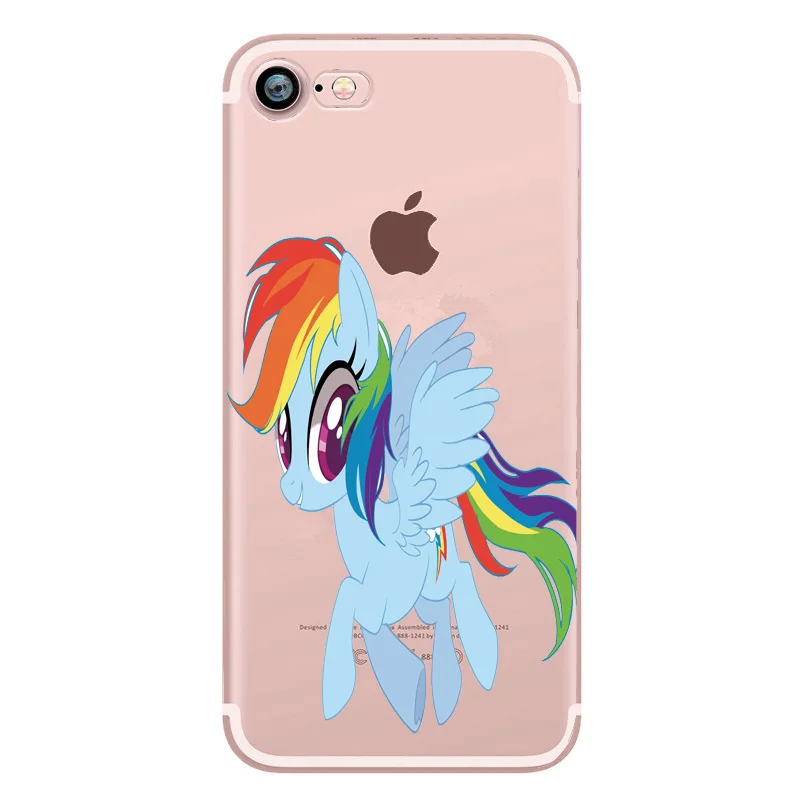 Cases For iPhone 7 Cute Cartoon Dinosaur Elephant Capa Silicone Case Back Cover Panda Fly Horse X 8 plus 6 6s 5 5s se |