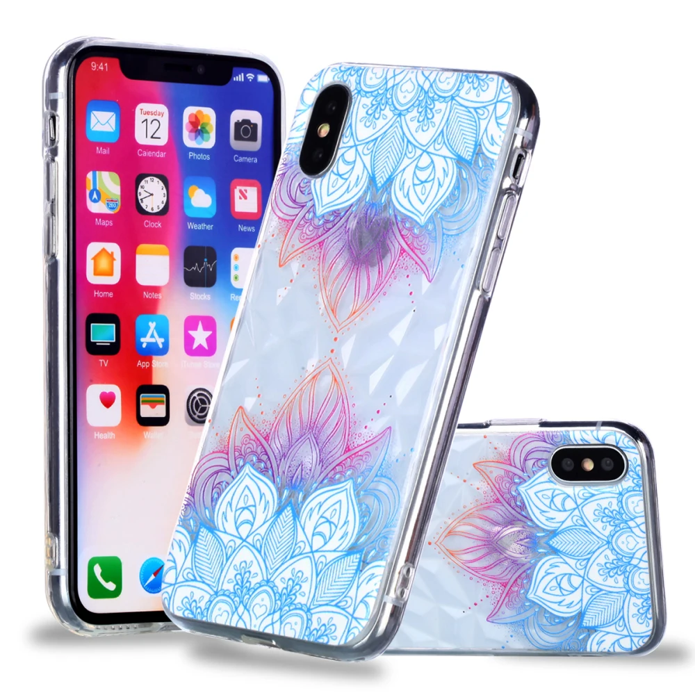 Чехол для телефона с 3D алмазным зерном и кристаллами Apple силиконовый чехол iPhone 6 6s