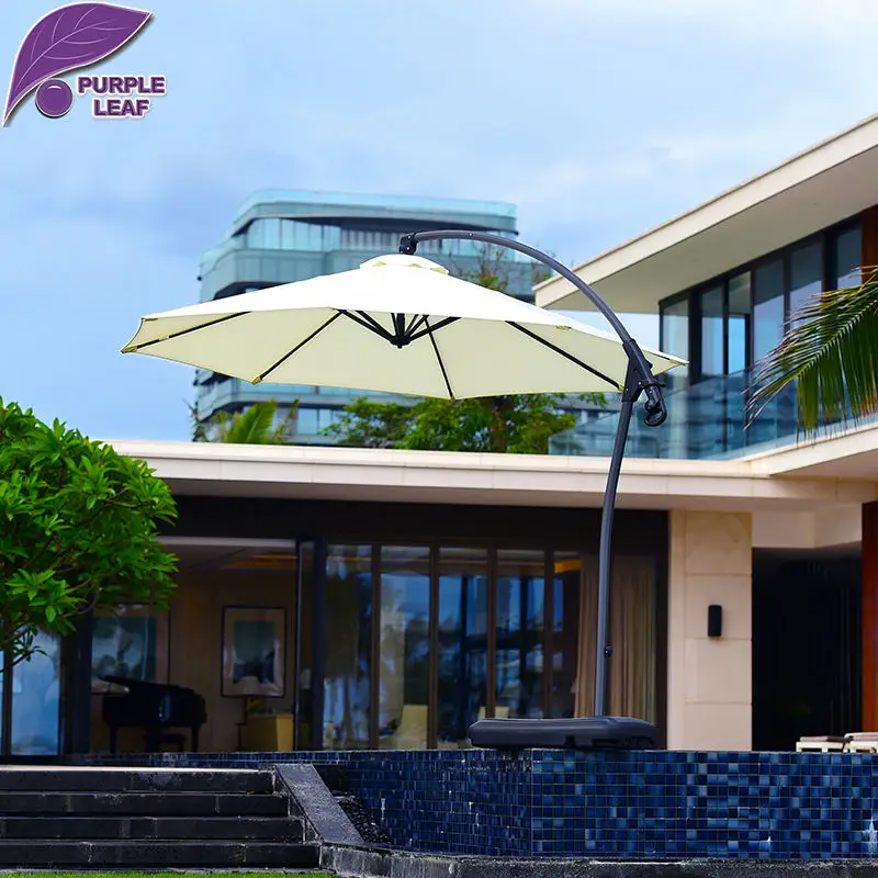 Фиолетовый Лист Зонтик Патио Смещение 9.85 &quotВисит Открытый Рынок Пляжный Зонт