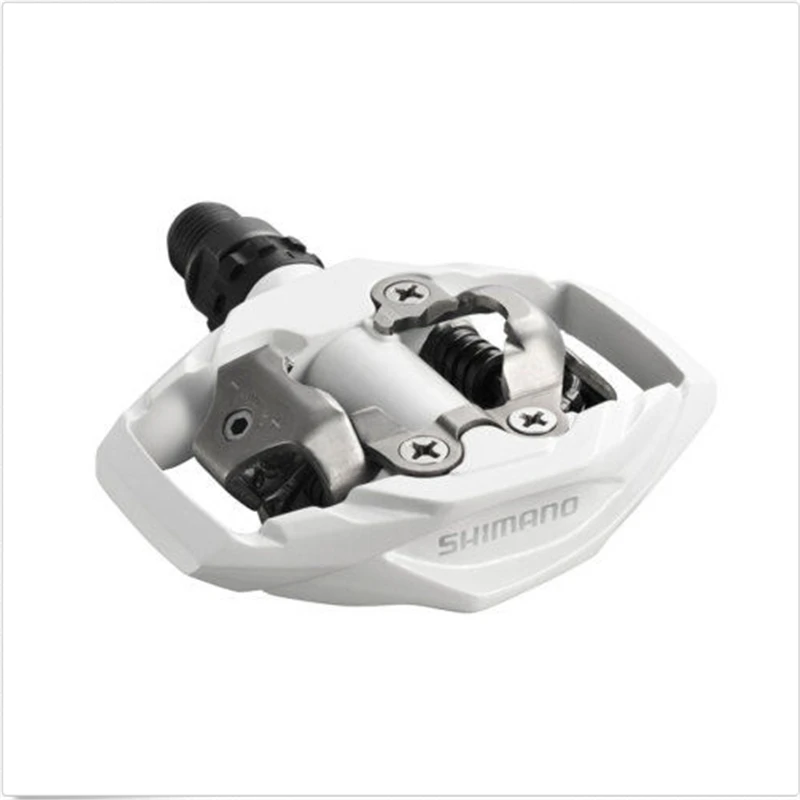 Новые оригинальные в штучной упаковке Shimano PD-M530 SPD горный Трейл MTB бесклипсовый педали с бутсами черный серебристый - Цвет: White