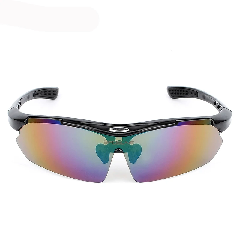 Черный GLEEGLING Fishing Glasses Polarized Men 1 Set 5 Lens Clip Gafas Sol Polarizadas Fishing Eyewear Fit Over Glasses Sunglasses - Цвет: Черный