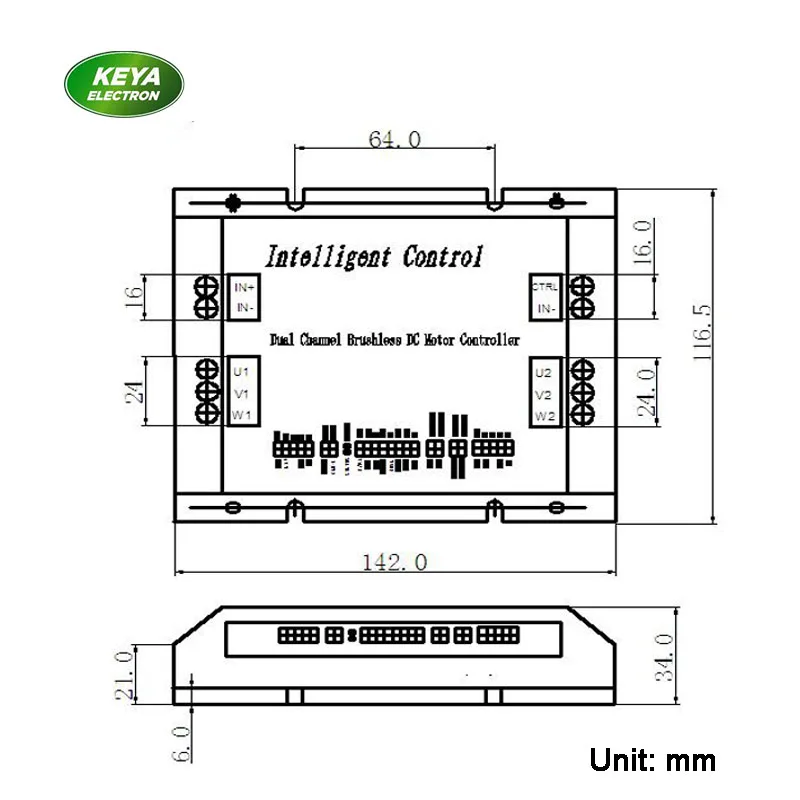 Двухканальный контроллер 24V 200W bldc мотор с 4:1 планетарный редуктор 375 об/мин 4.9N.m Солнечный водяной насос с контроллером для AGV
