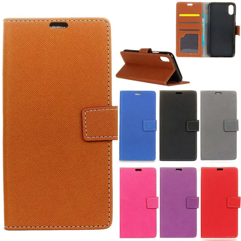 Чехол для Wiko Robby 2 из искусственной кожи с откидной крышкой и магнитной защелкой