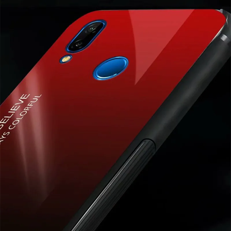 Роскошный силиконовый чехол для Huawei Nova 3 I 3E градиентный прозрачный из