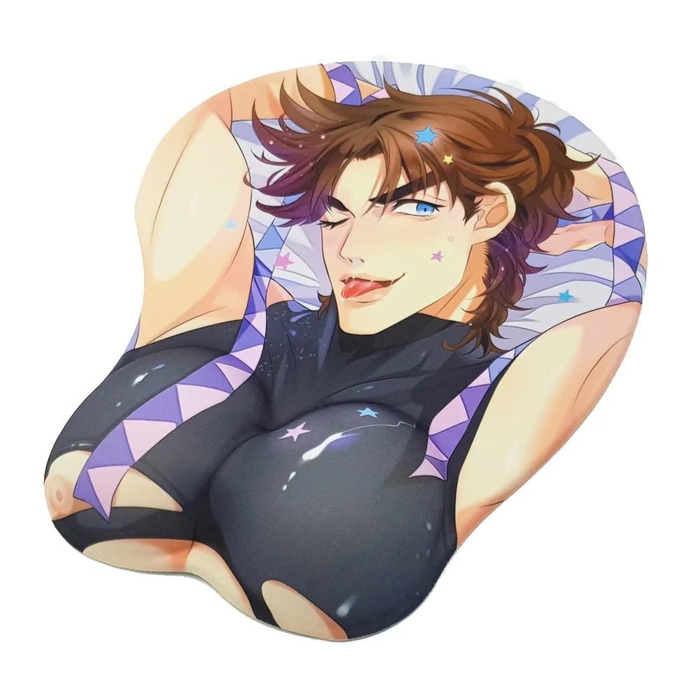 JOJO'S Необычные Приключения Joseph Joestar Dio 3D Oppai коврик для мыши с подставкой для запястья с силиконовым гелем