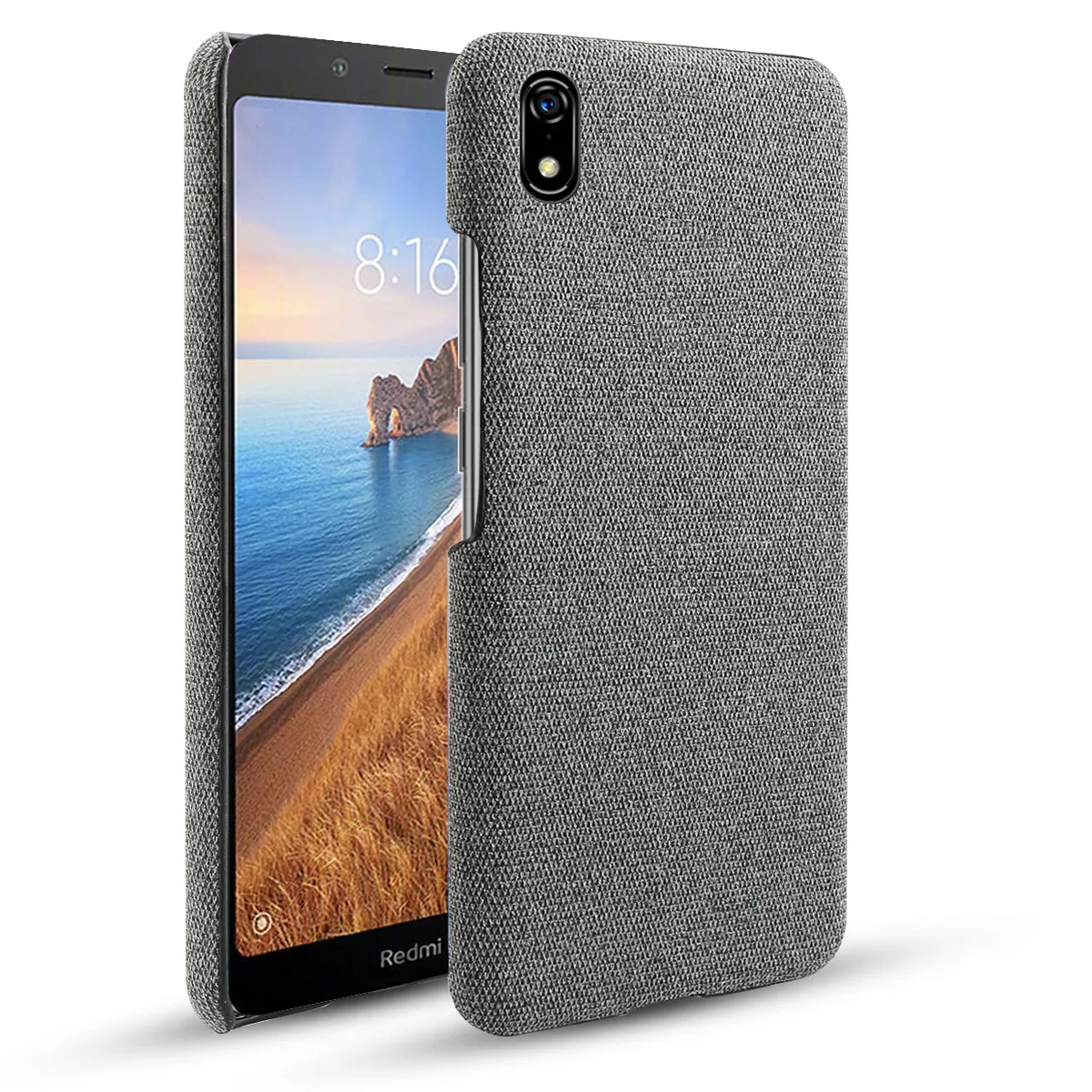 Чехол для Xiaomi Redmi 7A 7 Тонкий ретро-чехол из ткани с защитой от царапин Жесткий