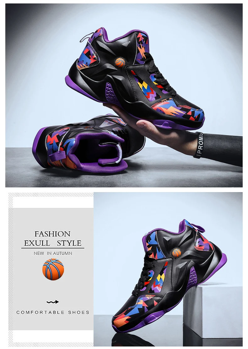 ERNESTNM NEW Women Sneakers Fashion Basket Shoes Black Graffiti Unisex High Top Lover Shoes Plus Size 11 Chunky Famale Men Shoes