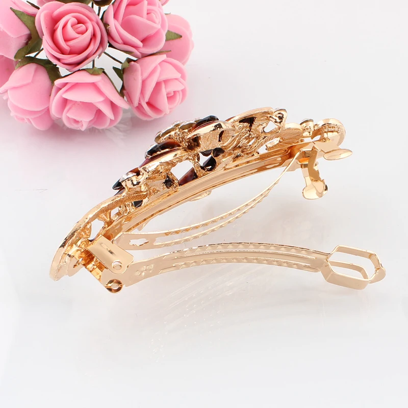 Красивая женская шпилька с цветочным принтом повязка на голову эпоксидная смола